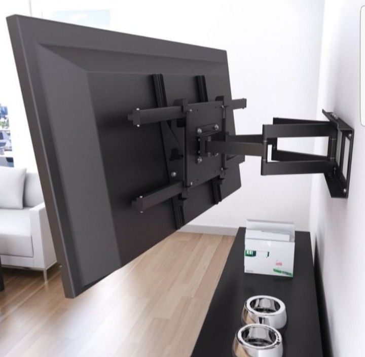 Tv mounting servic-- with flat tilting and full motion swivel tv wall mounts