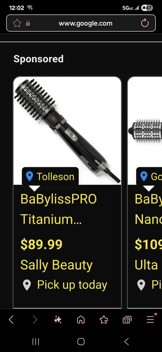 Baby Bliss PRO Rotating Hot Air Brush 