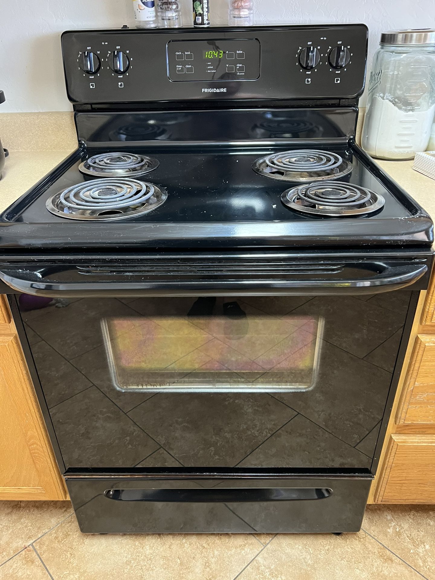 Black Refrigerator , Oven , Microwave, And Dishwasher