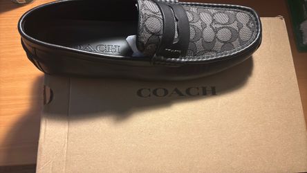 Coach Men’s Black Dress Shoes “Liam Signature Driver” Size 10.5 – Worn Once + Box
