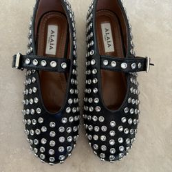 Alaia Embellished Ballet Flats