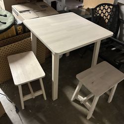 Small Table And Two Stools