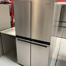 Stainless Steel 36” Wide Counter Depth 4-Door Refrigerator - 19 Cu. Ft.