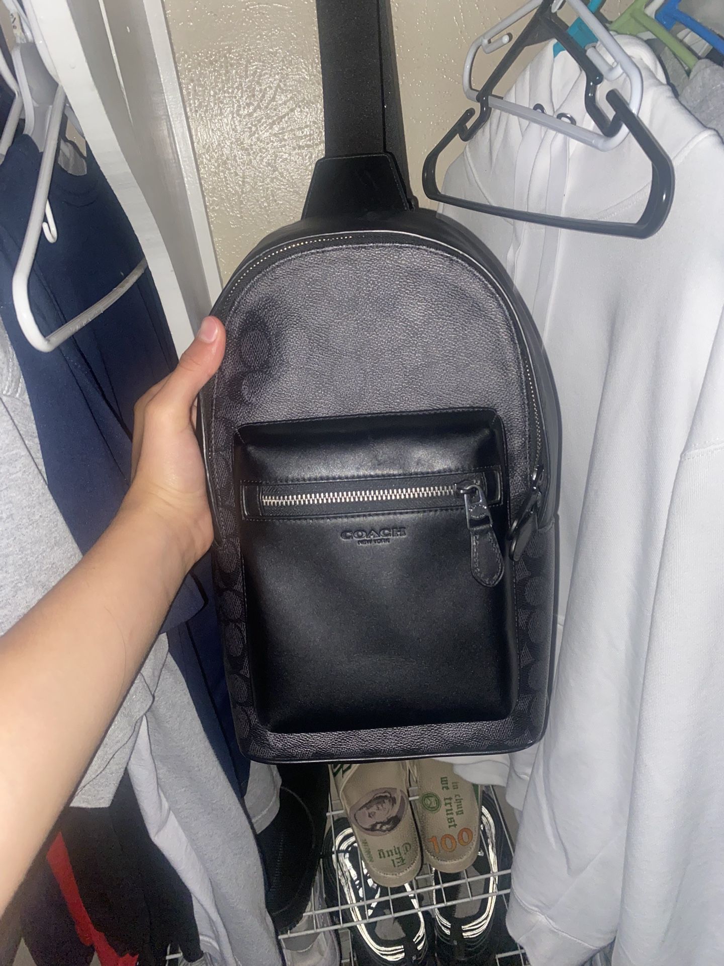 black coach bag