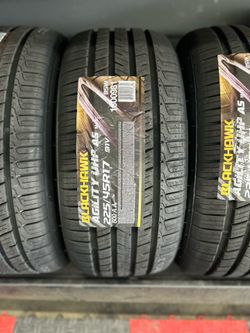 225-45R17 blackhawk new tires🛞