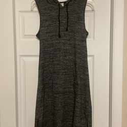 H.I.P Gray Hooded Sweatshirt Dress - Size Small