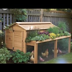 Inconspicuous Chicken Coop Planter