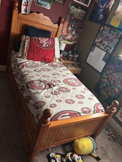 Solid Wood Twin Bed Frame