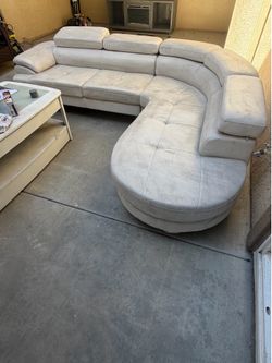 Free must take all Leather sectional, Canopy Bed, Counter height table and 4 chairs