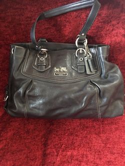 Leather coach bag