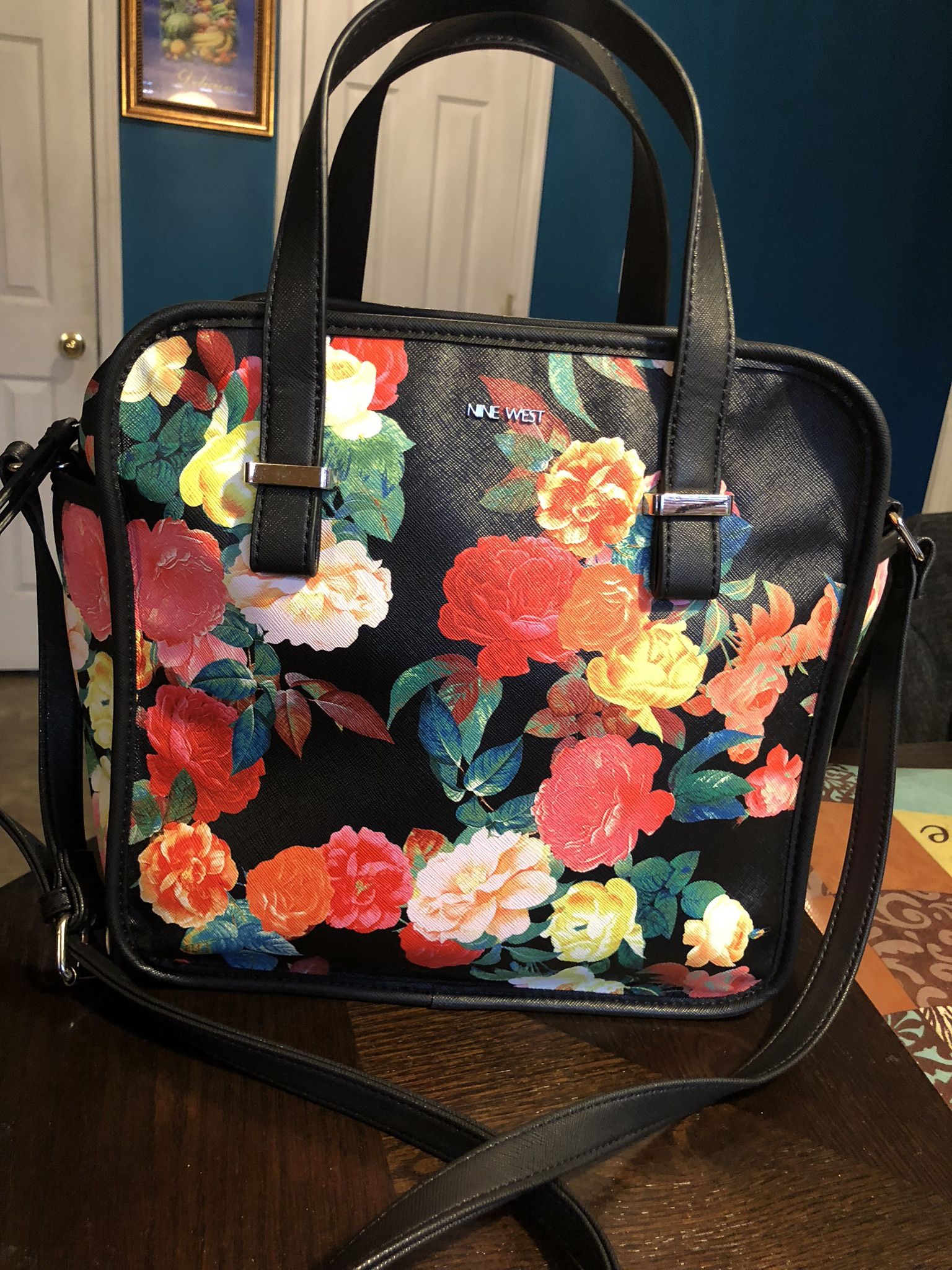 New Flowery Nine West Purse