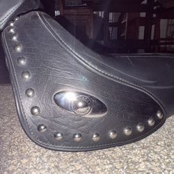 OEM Harley Davidson Black Softail Seat Combo