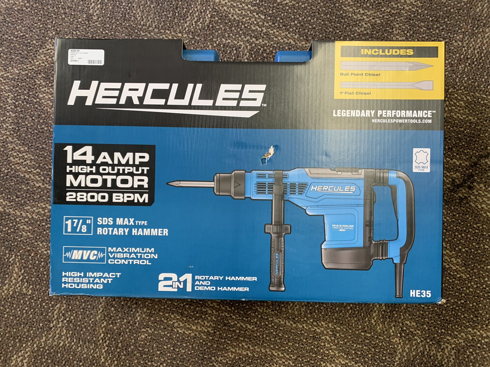 HAMMER DRILL, TOOLS POWER HERCULES IN BOX BRAND NEW