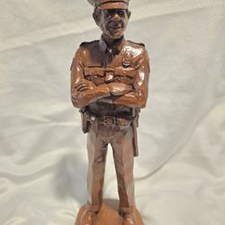 *VINTAGE* RED MILL CRUSHED PECAN SHELL POLICE OFFICER 1992