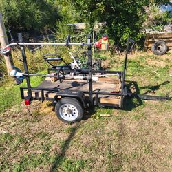 Lawn trailer and lawn equipment