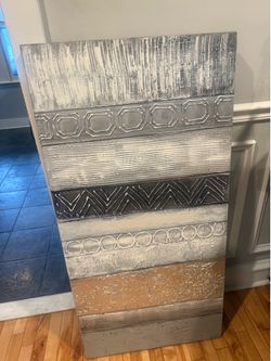 Modern Textured Canvas Wall Art – Excellent Condition