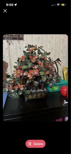 ✨ LARGE VINTAGE GEMSTONE BONSAI TREE