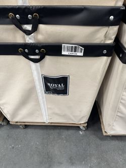 Rolling Canvas Laundry Bins