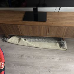 IKEA STOCKHOLM TV bench, walnut veneer, 160x40x50 cm