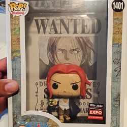 Funko one Piece Shanks Wanted Poster 