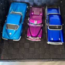 3 Muscle Toy Cars 