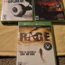 Skate  (Xbox 360) OOP XBOX 360 NEW SEALED 1st PRINT, FALLOUT NEW VEGAS ULTIMATE  Lowest price Brand New game Lot