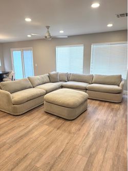 Furniture sectional ivory