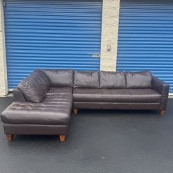 Natuzzi Italian Leather Sectional 