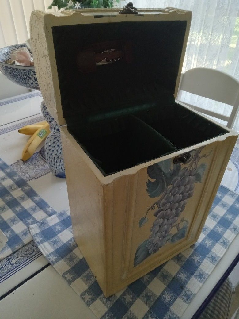 Travel Carrier For Wine Or Alcohol Wood