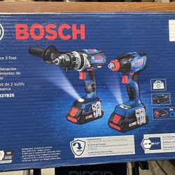 Bosch 18V Brushless Hammer Drill/Impact Driver Kit New