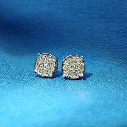 Moissanite 0.25 ctw Circle Earrings 