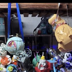 Disneyland Parks Popcorn Bucket Sipper Cups Lot All Of Them