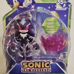 SONIC THE HEDGEHOG 35th ANNIVERSARY MEPHILES with PURPLE MIST BASE 4" FIGURE 