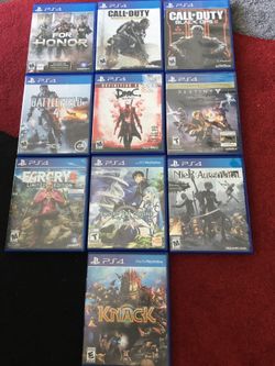 PS4 GAMES ** $ 12 each or 3 for $30 TEMPE