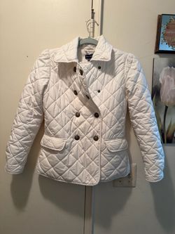 Girls Ralph Lauren Quilted Jacket in White Size large (12-14