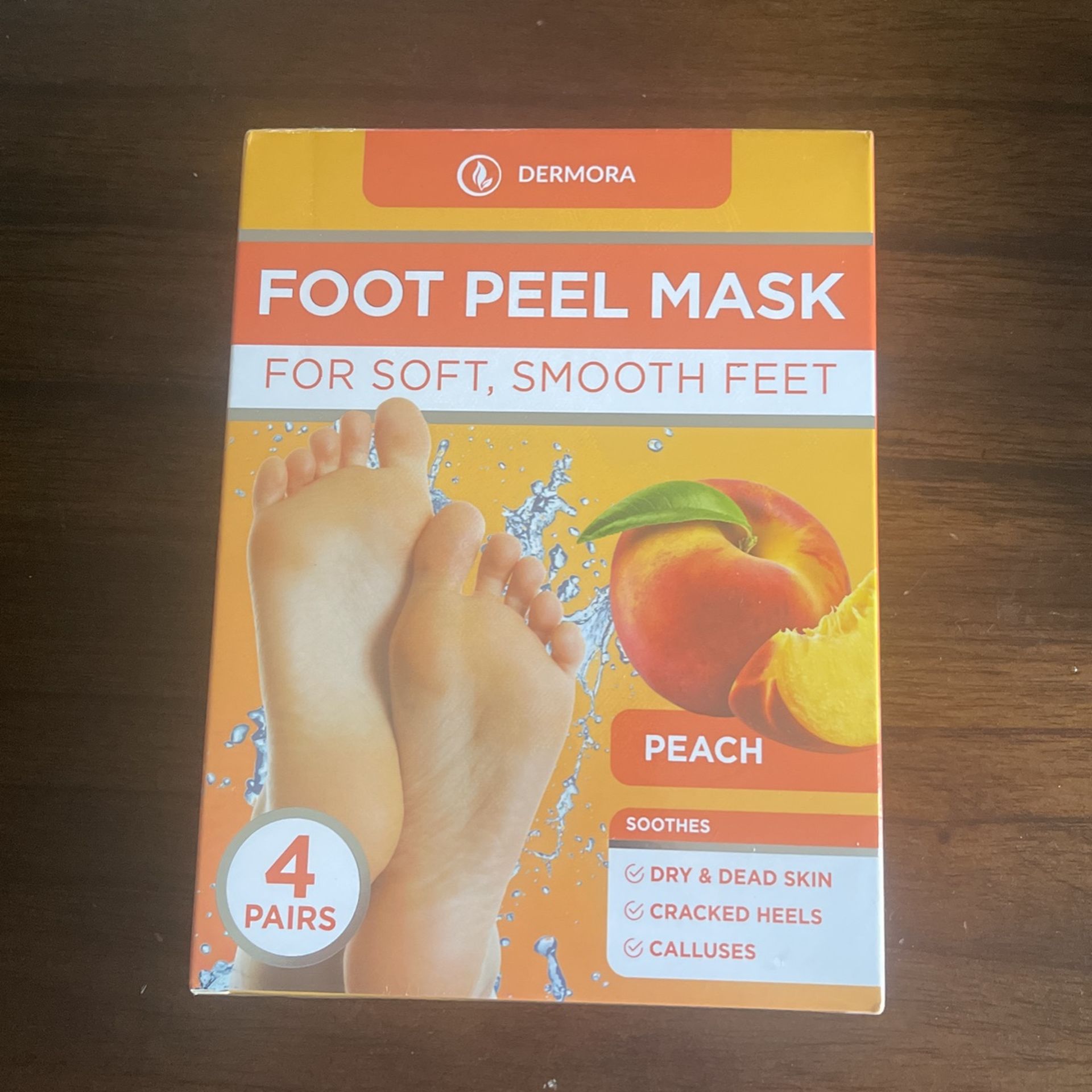 Foot Mask, Peach scented