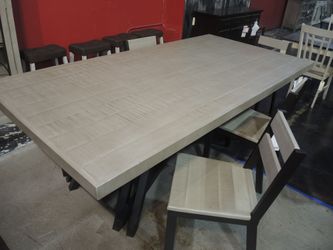 Creekview Home 8ft Natural & Cobre Dining Table - Floor Sample Deal