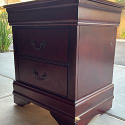 Cherry Wood Nightstand  1