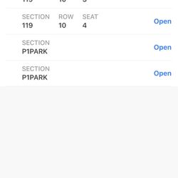 Two Nice San Diego Padres Tickets Tonight Monday October 3 Vs San Francisco Giants (also Parking Available) 