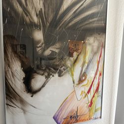 Batman And Joker Original Artwork Signed By Tommy Castillo