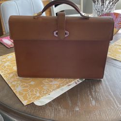 Brief case satchel Italian leather 