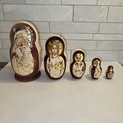 Religious Design Nesting Dolls