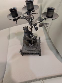 Bear and Cub candle holder
