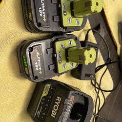 Ryobi battery set