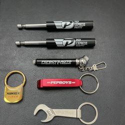 Random Keychains, Bottle Openers And Magnetic Pickups 