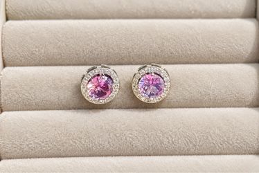 Purple earrings