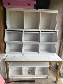 Wooden storage cubbies