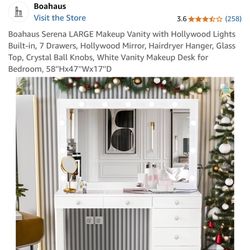 Large Makeup Vanity 