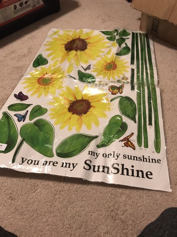 Sunflower Wall Decal