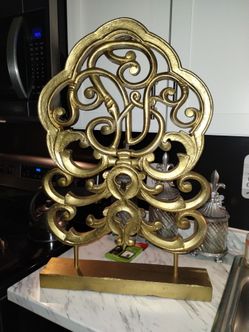 Gold colored decor